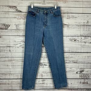 Women's Vintage Y2K Ralph Lauren Jeans Co Medium Wash Hi Rise Mom Jeans Sz 12